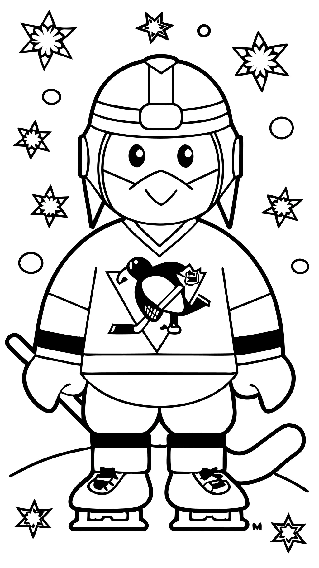 coloring pages pittsburgh penguins